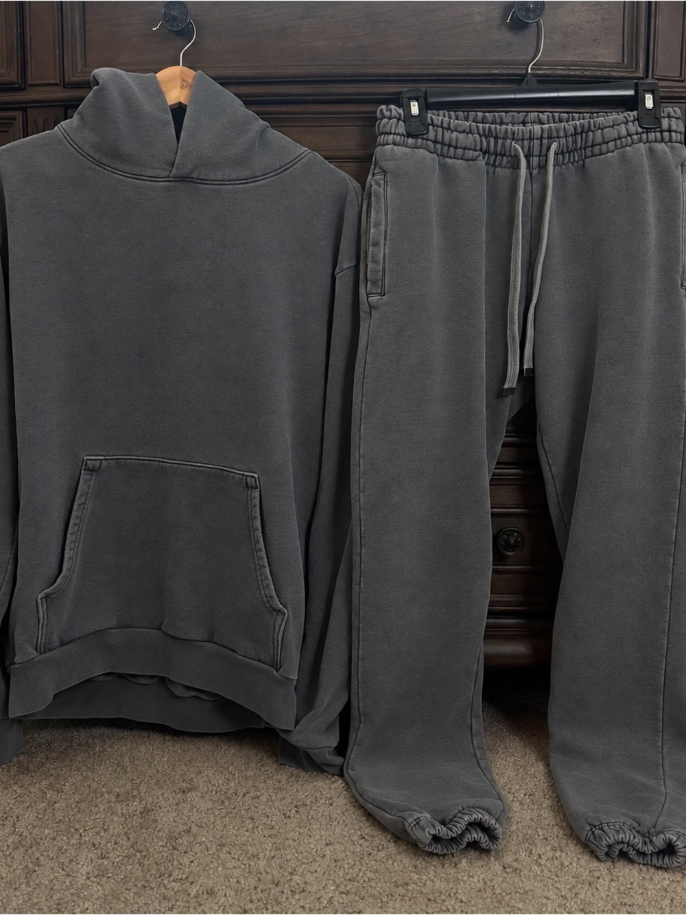 TALENTLESS Charcoal Gray Hoodie & Sweatpants Set